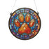 A Paw Print Stained Glass Effect Suncatcher